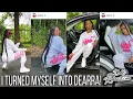 I turned myself into DEARRA Full Recreation Hair Makeup Outfit ft Braids - ByKi