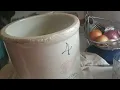 Red Wing 4-Gallon Crock With Crack Leaking