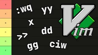 Vim Command Tier List