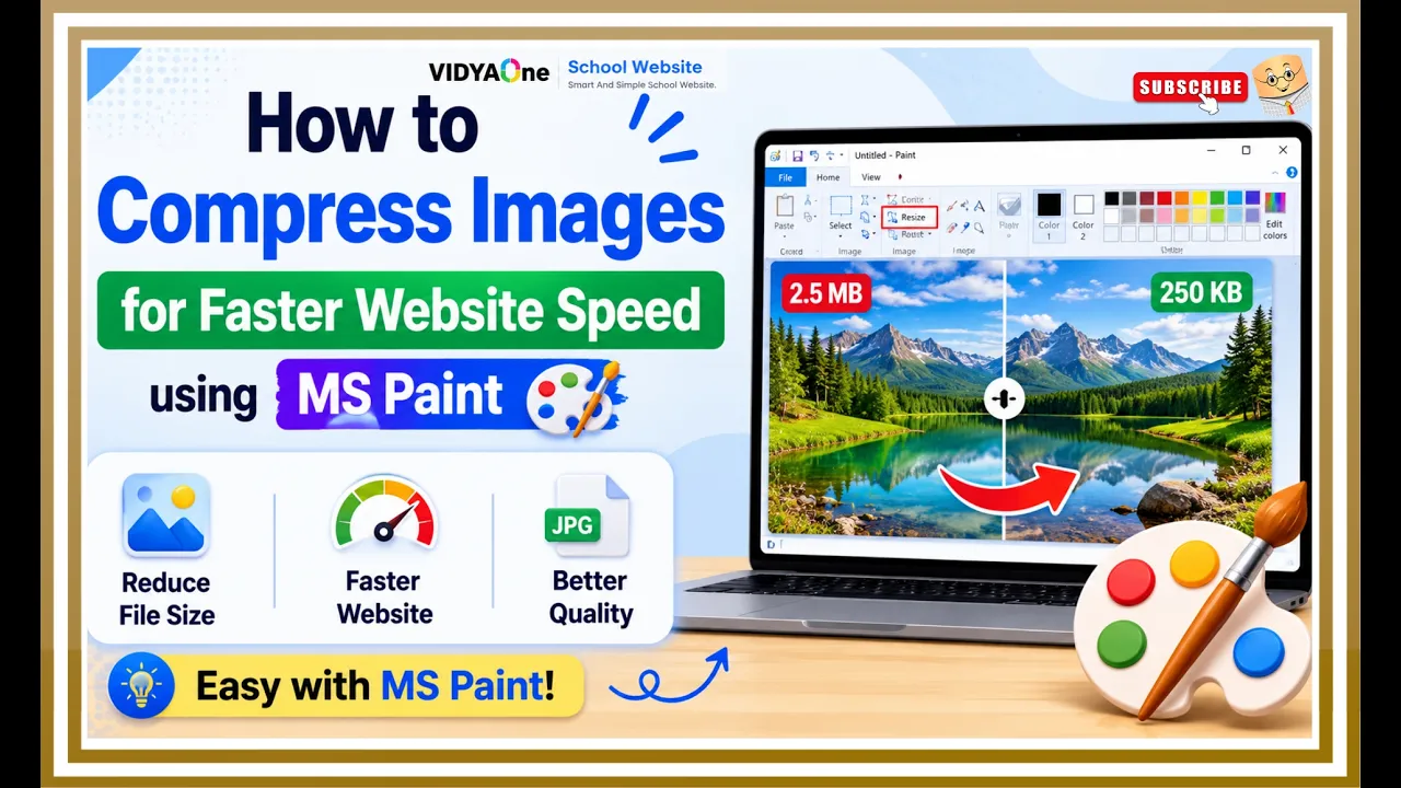 Compress Images for Faster School Website Speed