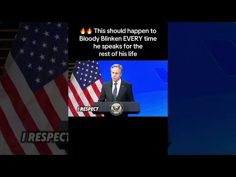 This should happen to bloody Blinken EVERY SINGLE TIME he speaks for the rest of his life.