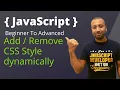 javascript bangla tutorial 54 DOM Changing CSS style dynamically