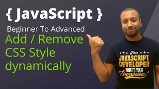 javascript bangla tutorial 54 DOM Changing CSS style dynamically