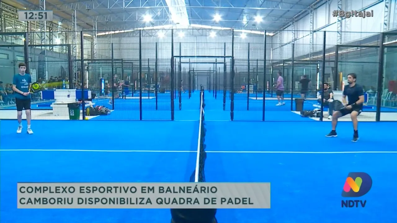 Complexo esportivo em Balneário Camboriú disponibiliza quadra de padel