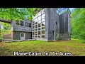 Maine Cabin On 16 Acres Year Round New England House ME Real Estate For BnB Living
