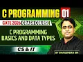 C Programming 01 C Programming Basics and Data Types All Branches GATE Crash Course