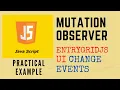 Practical Application of JS MutationObserver