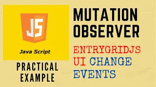 Practical Application of JS MutationObserver