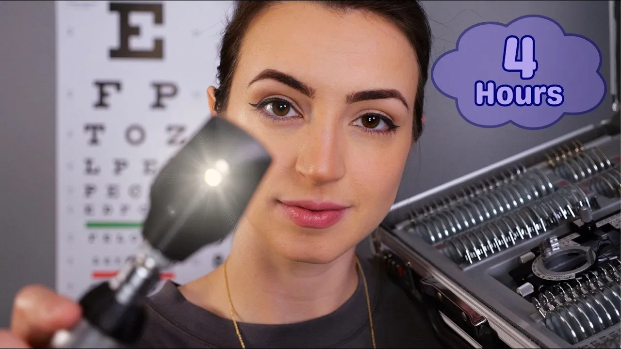 4 Hours of Eye & Ear Exams ASMR for Work or Sleep | Soft Spoken