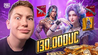 130.000 UC - МЕГА ПРОКАЧКА АККАУНТА ПОДПИСЧИКУ, Я ЗАБРАЛ АБОСЛЮТНО ВСЕ В PUBG Mobile с ВЕБКОЙ