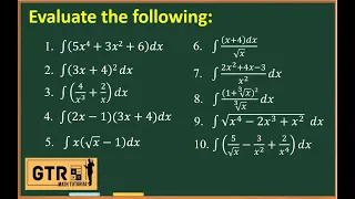 Basic Integration Formulas - Integral Calculus