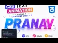 CSS Text Lighting Animation - CREATING A LIGHTNING EFFECT