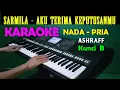 Download Lagu SARMILA - Ashraff | KARAOKE Nada Pria || Dangdut Nostalgia