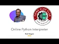 Online Python Interpreter Tutorial Run Python Code Without Installing Python