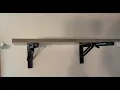 LEOPO 12 inch Folding Shelf Brackets Demo