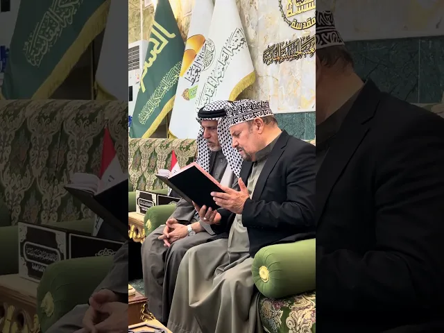 ⁣في رحاب كربلاء المقدسة، جدد الملا جليل الكربلائي العهد مع ولي نعمته وسيد قلبه الإمام الحسين ع