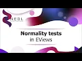 Normality tests in EViews