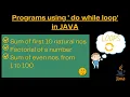 Java Do-While Loop Explained with Programs ICSE Class 9 10