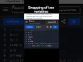Swapping of two variables-python