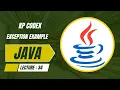 Java Lecture 34 Exception example