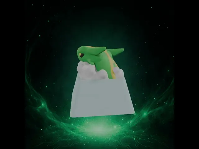 Rayquaza keycap video thumbnail