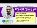 ZIP and UNZIP Files in SSIS Execute Process Task SSIS