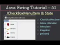 JCheckBoxMenuItem Get Checked Menu Items Swing Tutorials