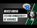 Mixed ANOVA in R - Homogeneity of Variances