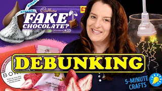 Is your chocolate fake? Debunking 5 minute crafts & freeze drying water