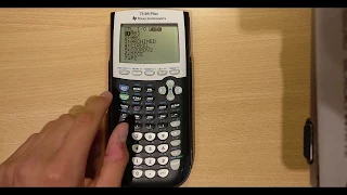 Ti 84 Plus programming tutorial