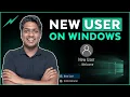 How to Create a New User Account on Windows