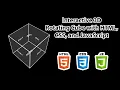 Create an Interactive 3D Rotating Cube with HTML CSS and JavaScript ASMR Coding Tutorial