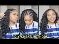 FAKE THE SALON Super Easy Braids Curls On Natural Hair No heat