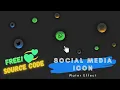 CSS Social Media Icon Hover Effect using HTML and CSS CSS Social Media Button Hover Effect