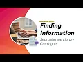 Searching the Library catalogue
