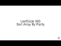 LeetCode 905 Sort Array By Parity