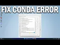 How To Fix Conda is Not Recognized Error in VSCode - Easy Fix