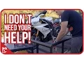 Loading a motorcycle in a trailer BY YOURSELF