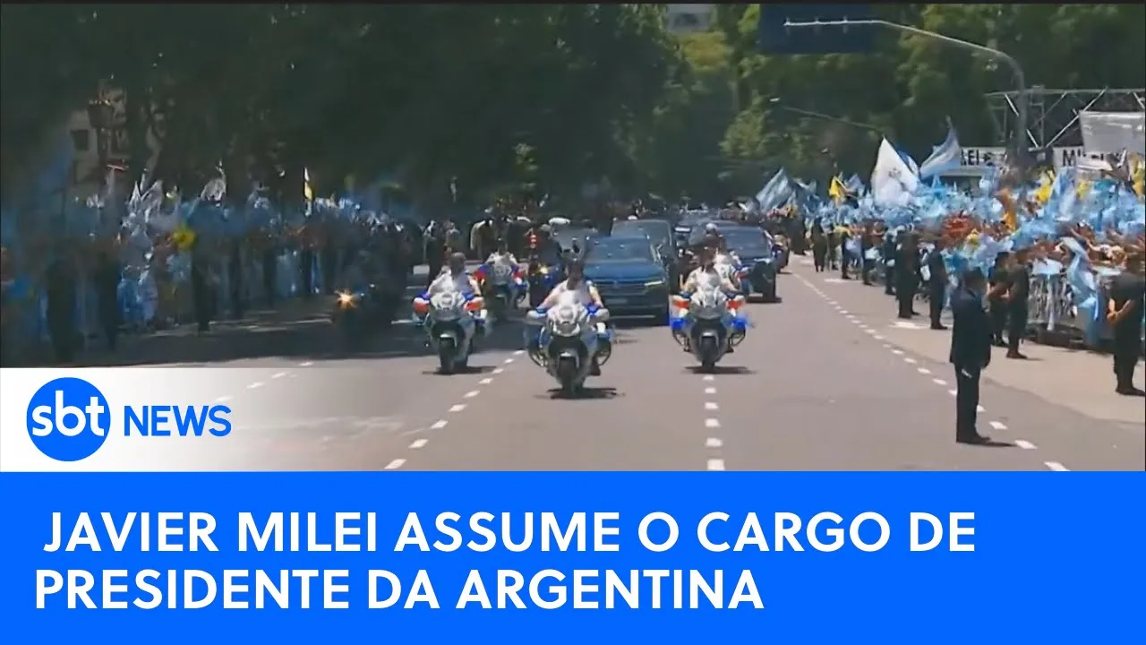 Javier Milei toma posse como novo presidente da Argentina | #SBTNewsnaTV (11/12/23)