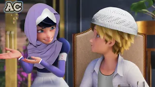 كشف هوية ادريان بسبب المحشي ميراكولوس في رمضان 