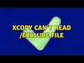 XCOPY can t read EXCLUDE file