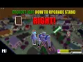 Project Jojo How To Upgrade Stand RIGHT ROBLOX