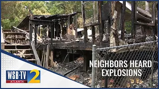 Man found dead after explosions and massive house fire