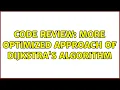Code Review More optimized approach of Dijkstra s algorithm 2 Solutions