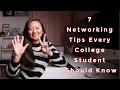 7 Networking Tips Every College Student Should Know - How To Network Efficiently