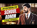 School Admin Job Responsibilities School Admin Work School Administration and Supervision