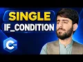 Single If Statement If Lecture 12 BinaryBaba