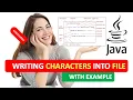 JAVA WRITING CHARACTERS TO FILE JAVA WRITING TO FILE EXAMPLE JAVA PROGRAMMING TUTORIAL 35 HINDI URDU