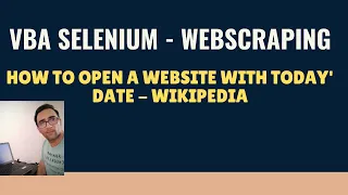 How to open a Website with today date using VBA Selenium