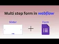 Multi Step Form Webflow built with FREE account functionality